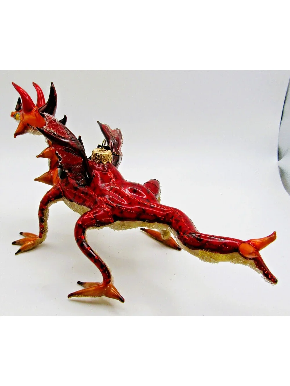Morawski Ornaments Polish Hand-Blown Glass Dragon Christmas Ornament